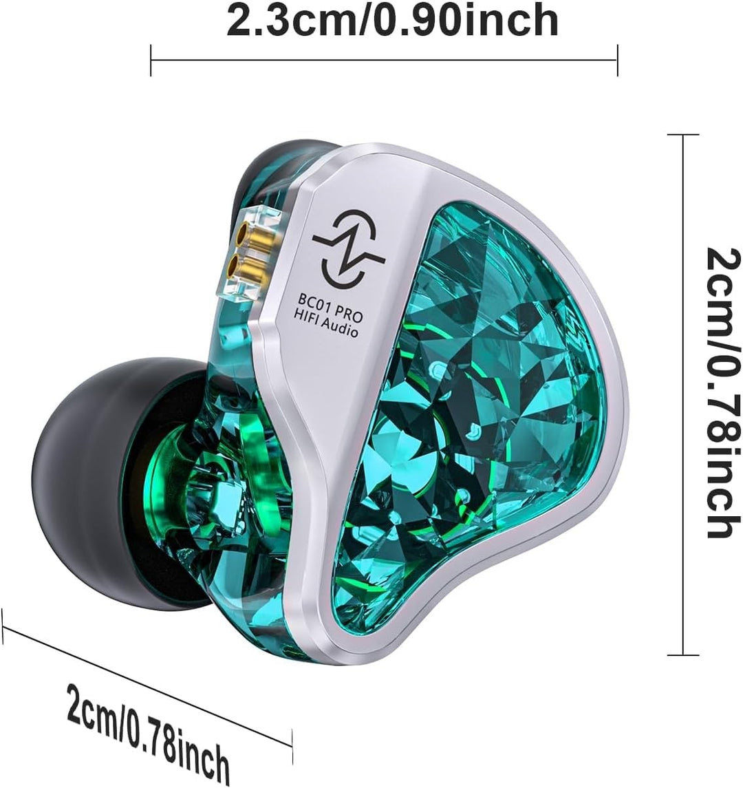 Yinyoo CCZ Harmony BC01 Pro In-Ear-Kopfhörer, 1DD 1BA Hybrid-Treiber, HiFi-Kopfhörer, drei Frequenz-