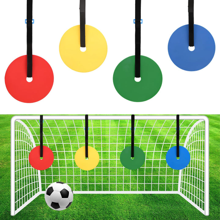 4PCS 15.5cm Target Tor Rundschreiben Torwand für Fussballtor Enthält Zwei 90 cm Lange Kabelbinder fü