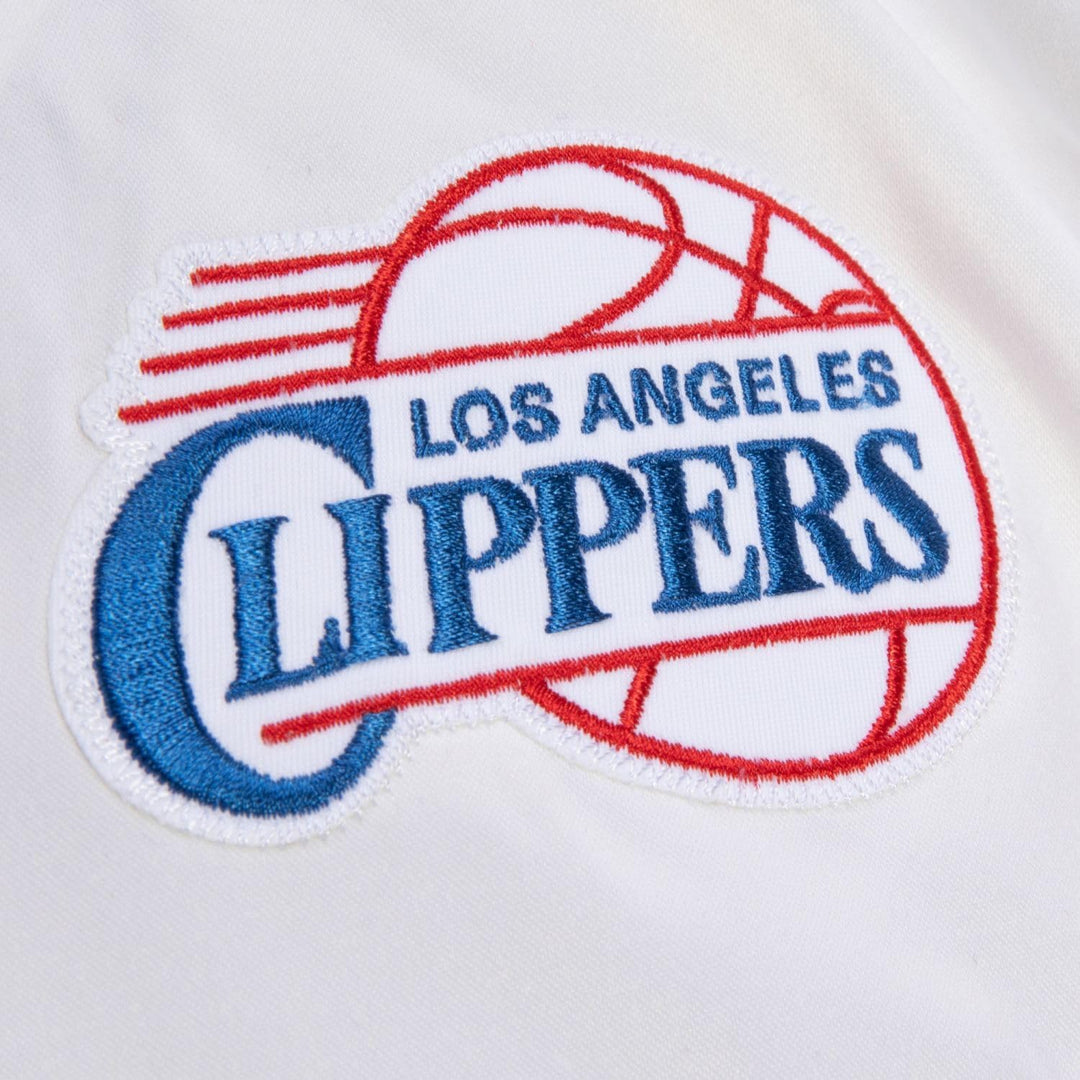 Mitchell & Ness Los Angeles Clippers Special Script Heavyweight Satin NBA Jacke S Blau,Weiss, S Blau