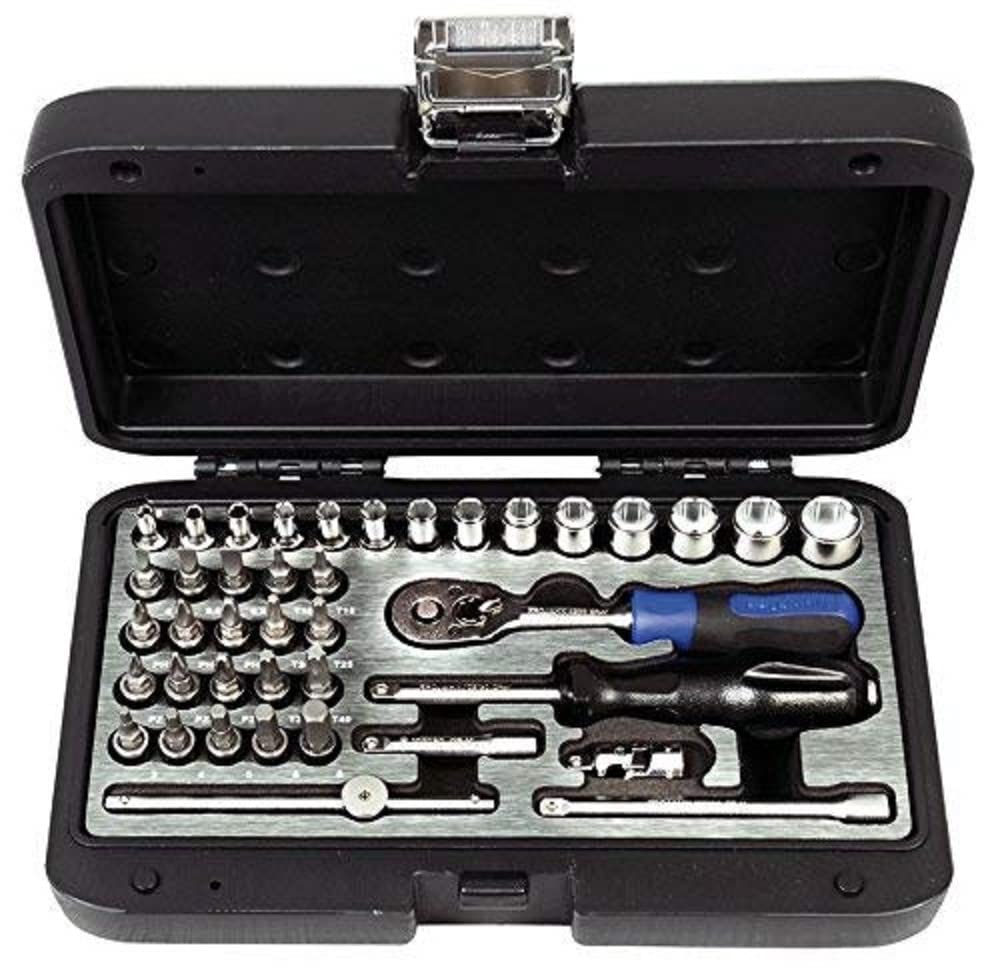 Projahn 3901401 Steckschlüssel Koffer Industrie 1/4"; in handlichen Premium-Koffer, optimiert auf La