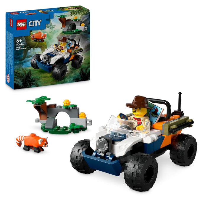 LEGO City Dschungelforscher-Quad, Dschungel-Spielzeug für Jungen und Mädchen ab 6 Jahren, Geschenkid