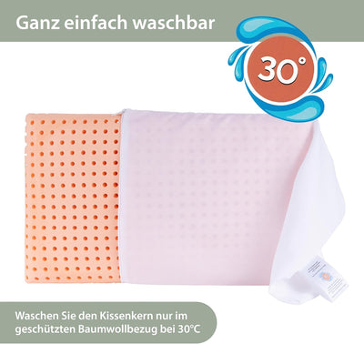 MaxxGoods Orthopädisches Nackenstützkissen aus Visco-Gelschaum | für gesunden Schlaf & Halswirbelsäu