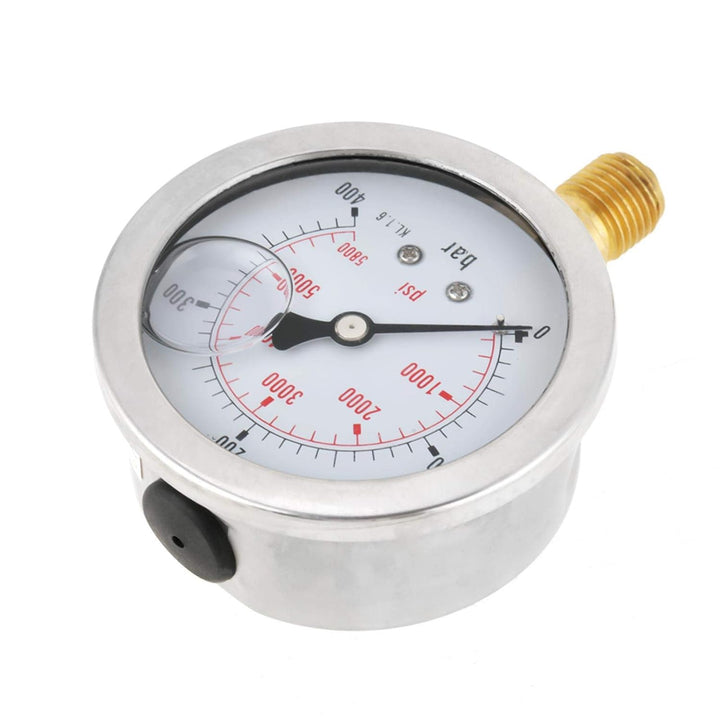 Niiyen Hydraulisches Manometer mit G1 / 4" Gewindeanschluss, Messbereich 0-400 bar / 0-5500 psi, EIN