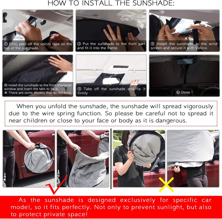 CDEFG Kompatibel mit Renault Captur 2 2020-2022 2023 E-Tech Hybrid RS Line Sonnenschutz Abdeckungen