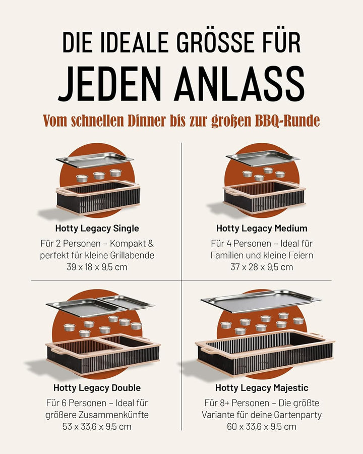 INEXTERIOR Hotty Legacy – Warmhalteplatte fürs Grillen - Grillgut Stövchen mit BBQ-Design – Speisenw