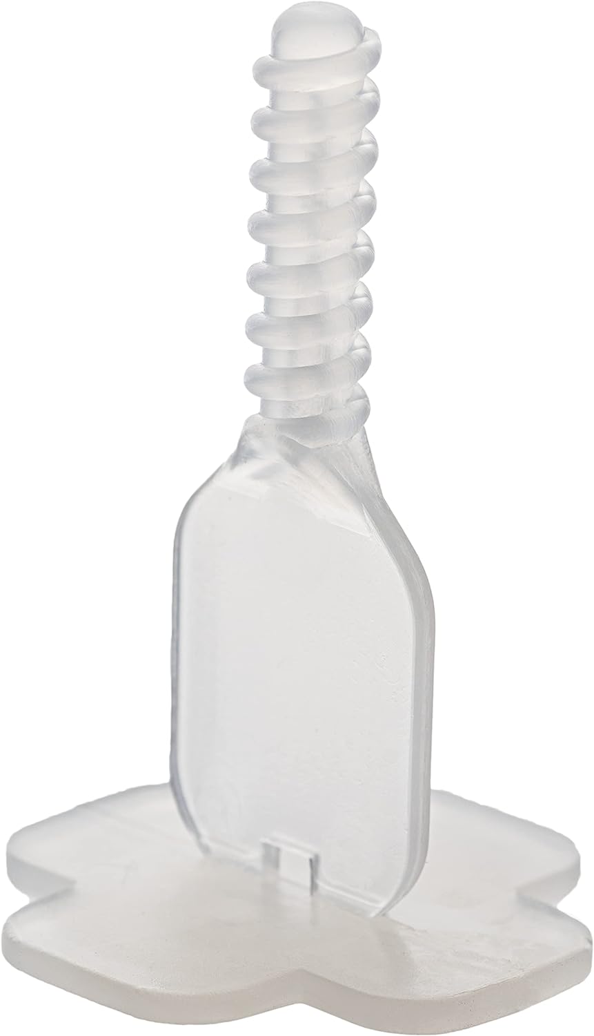 Brunoplast NIVIFIX 2500 x Stück Standard Gewindelaschen weiss transparent Fuge 1,7 mm für Fliesen Pl