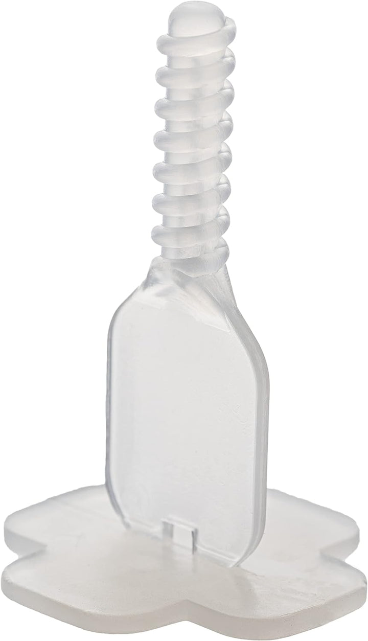 Brunoplast NIVIFIX 2500 x Stück Standard Gewindelaschen weiss transparent Fuge 1,7 mm für Fliesen Pl