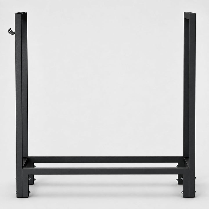 SCHMIDT security tools Kaminholzregal 77 x 30 x 76 cm Brennholzregal aus Stahl Schwarz Kaminholzstän