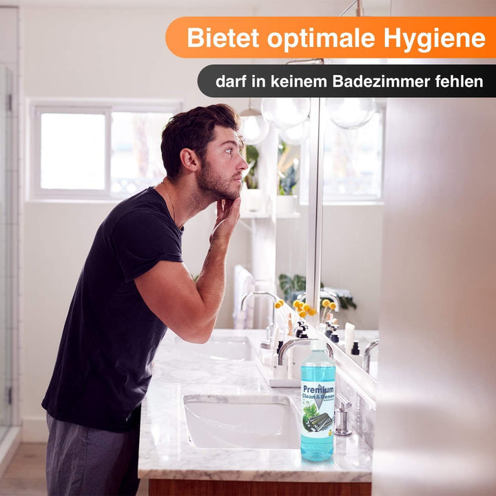 RedFOX24 Premium Scherkopfreiniger zum Nachfüllen - für Braun Clean&Charge Stationen - Deutsches Pro