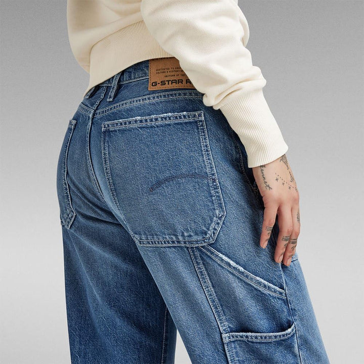G-STAR RAW Damen Judee Carpenter Loose Jeans 30W / 34L Blau (Faded Blue Pool D23590-d442-g121), 30W