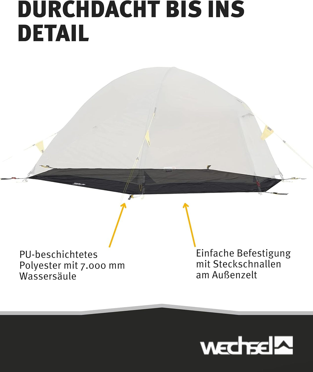 Wechsel Tents Groundsheet - Zusätzlicher Zeltboden passgenau für unsere Zelt Modelle Groundsheet Ven