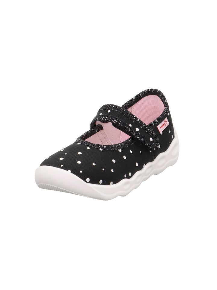 Superfit Mädchen BubbleHausschuh 25 EU Schwarz Silber 0010, 25 EU Schwarz Silber 0010