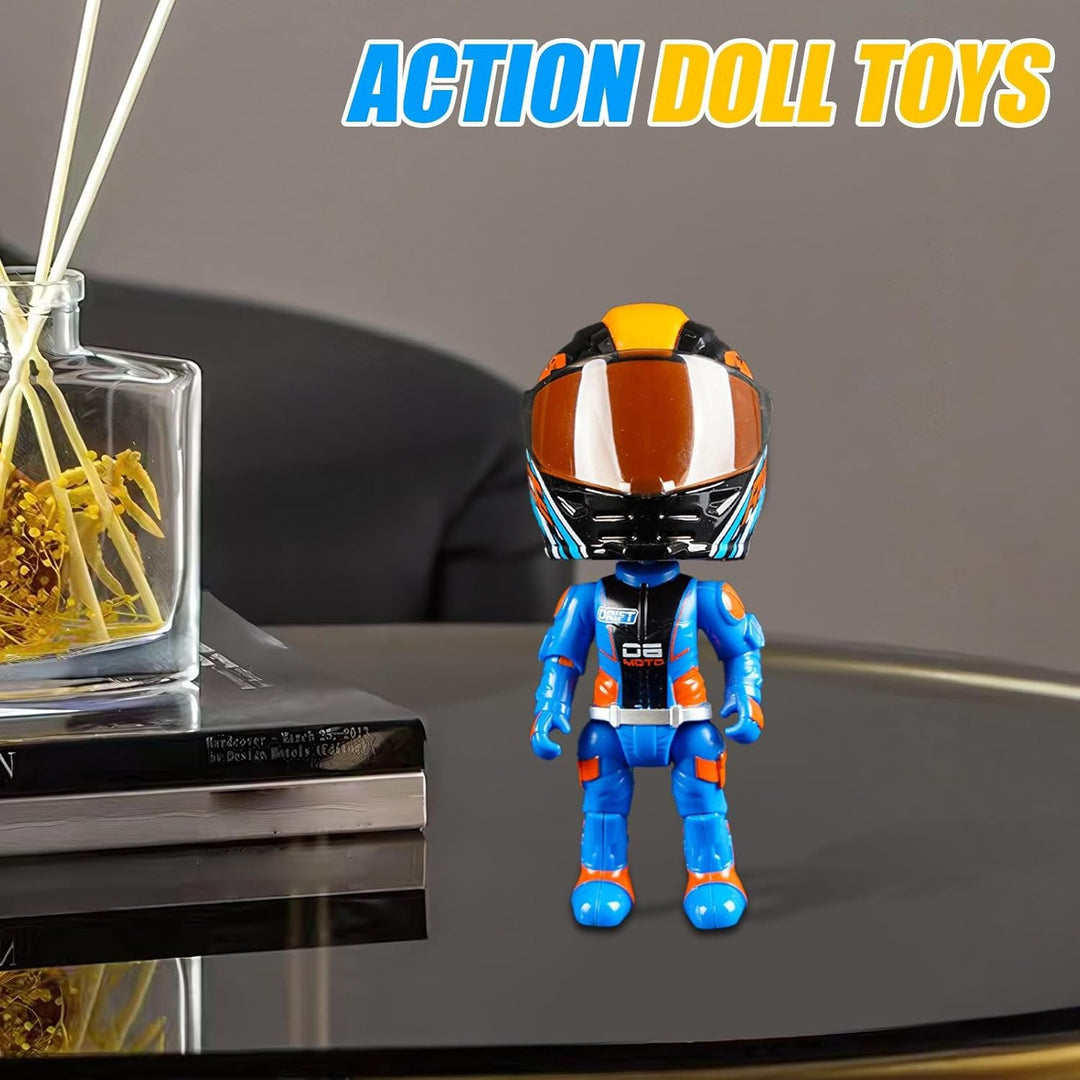 Transformable Doll Toys, Action Figures Motorcycle Model, Transformierende Motorrad-Puppe, 3D Q Vers