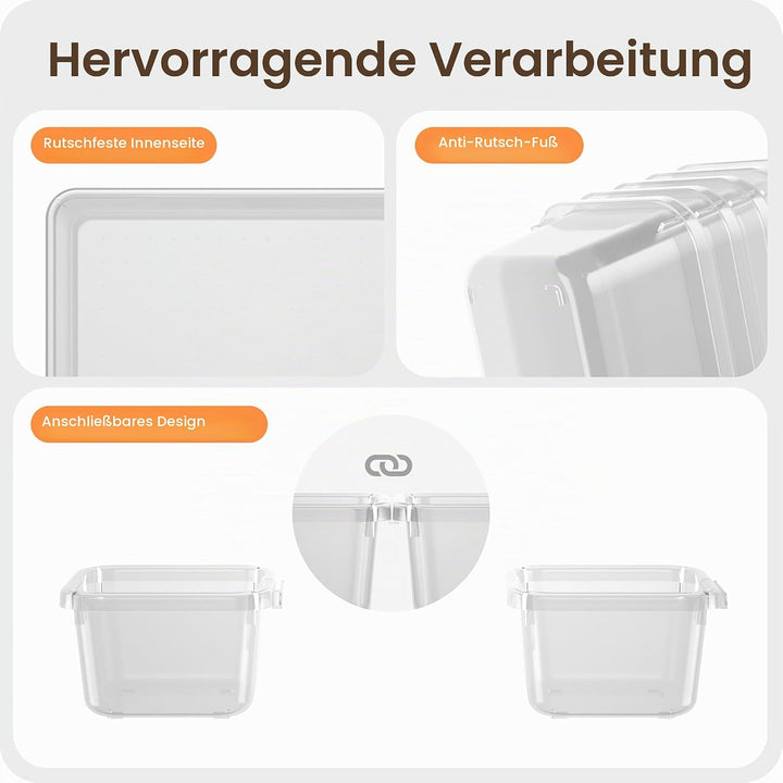 A-LuGei【Transparent 28er Schubladen Organizer,【Upgrade auf 5 Grössen】 Schminktisch Organizer Schubla