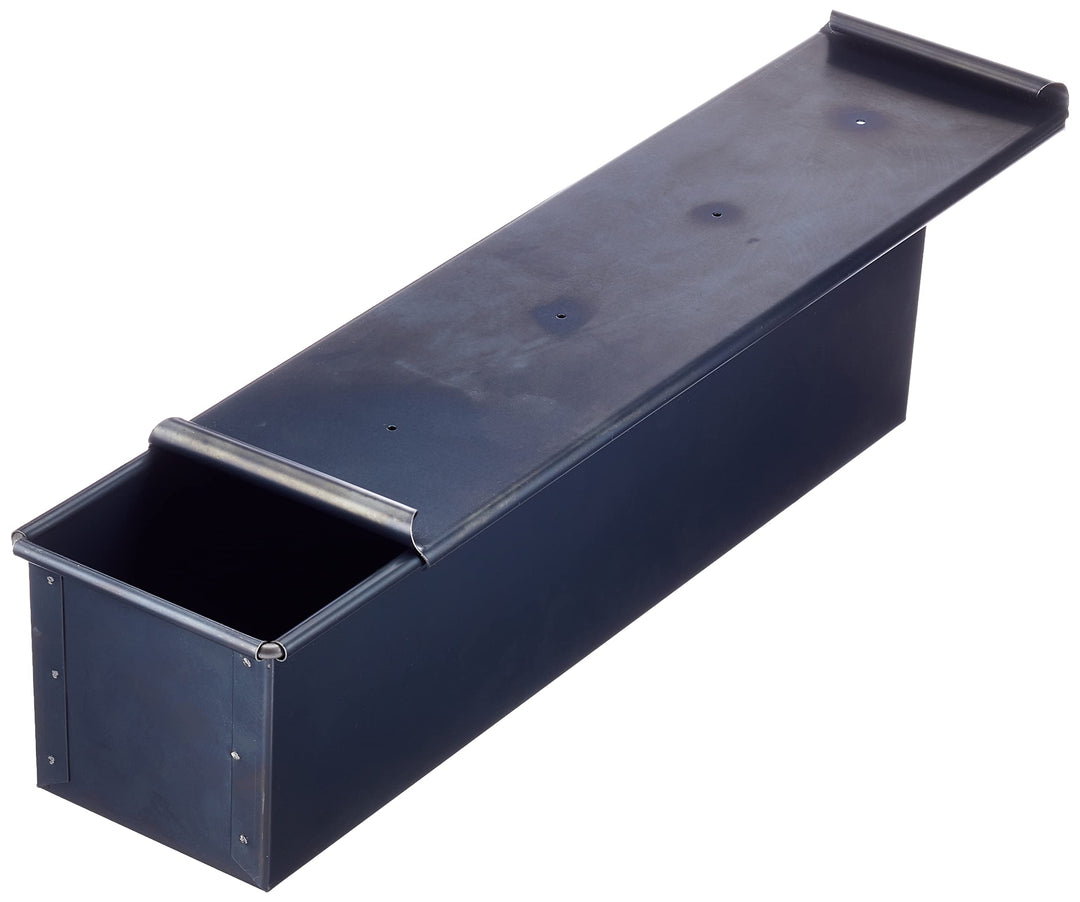 Pentole Agnelli COFE38BC40 Panform mit Deckel, Blaublech 40 x 10 cm 40x10 cm, 40x10 cm