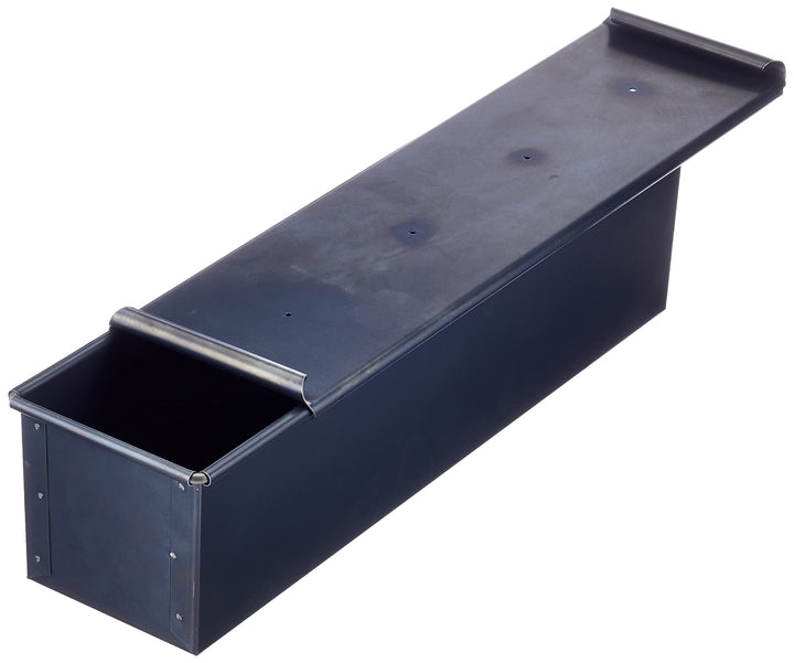 Pentole Agnelli COFE38BC40 Panform mit Deckel, Blaublech 40 x 10 cm 40x10 cm, 40x10 cm