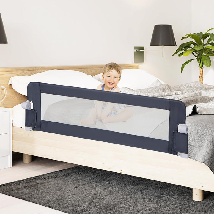 GOPLUS Bettgitter 120/150 cm, Sicherheitsgitter klappbar für Kinderbett, Einzel-, Doppel-, Queensize