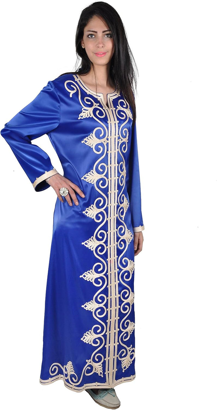 Egypt Bazar Klassischer Damen-Kaftan - Hauskleid, Abaya