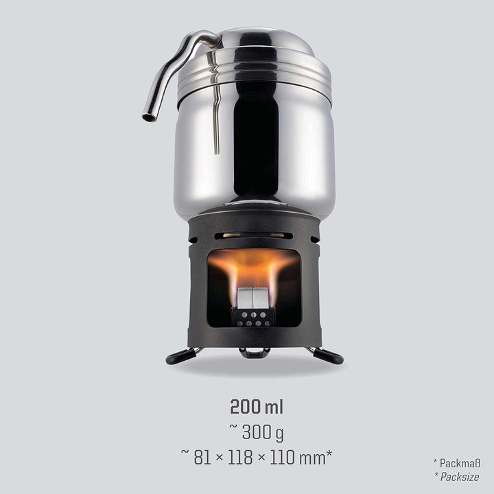 Esbit Edelstahl Kaffeekocher Silber, Silber