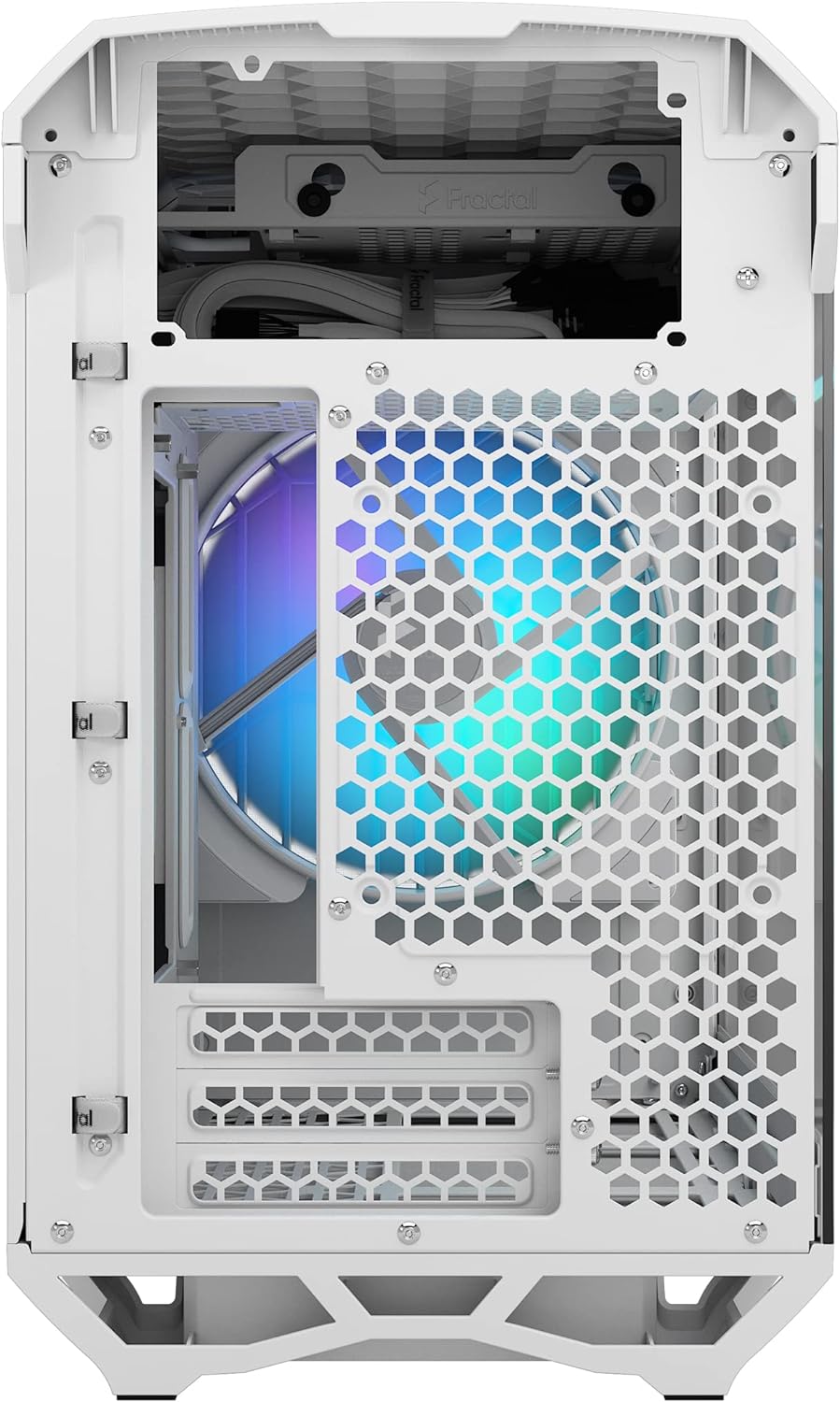 Fractal Design Torrent RGB White E-ATX Tempered Glass Window High-Airflow Mid Tower Computer Case, R