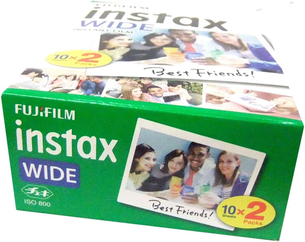 Bundle von 5 Packungen mit 20 Film Instax wide. Total 100 films