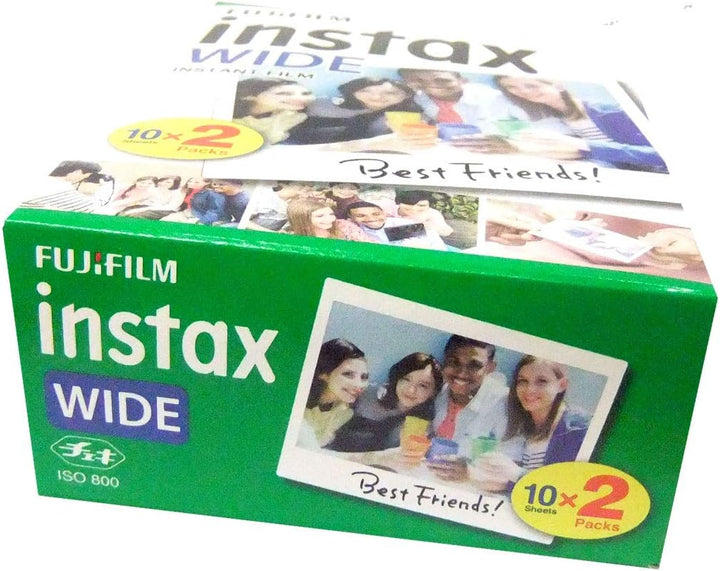 Bundle von 5 Packungen mit 20 Film Instax wide. Total 100 films