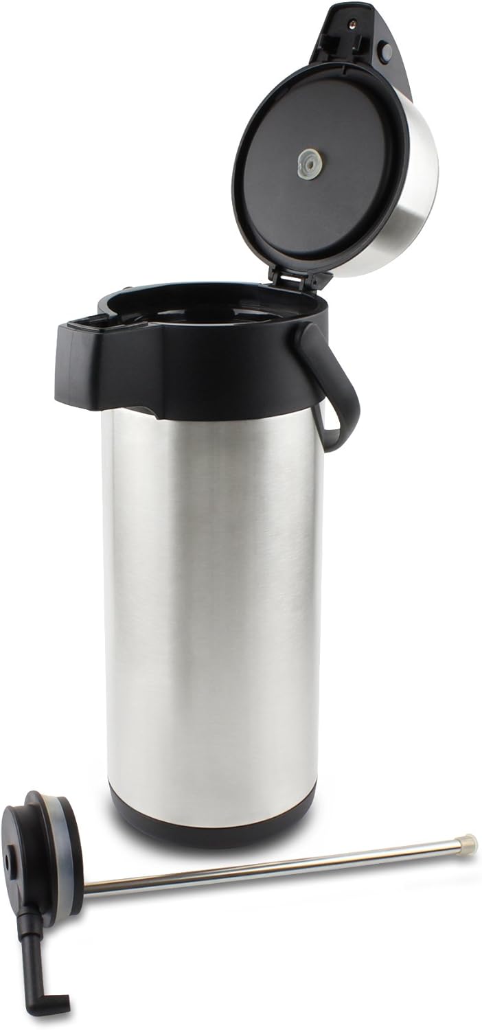 Pioneer Flasks Isolierkanne, 18/10 Edelstahl, Argent, 5 Litre Argent 5 Litre, Argent 5 Litre