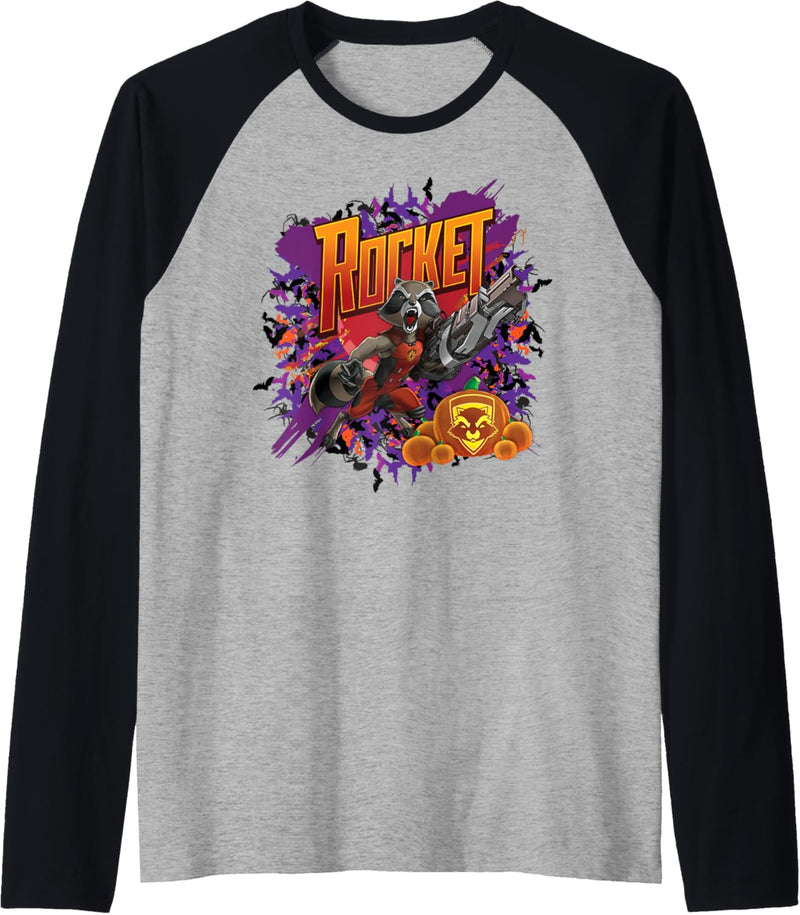 Marvel Guardians Of The Galaxy Rocket Halloween Raglan