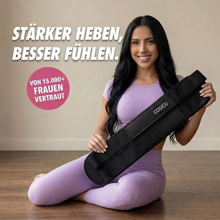 Hip Thrust Gürtel mit 13mm Premium-Polsterung für Hanteln &amp; Glute Training | Belastbar bis zu 180 kg