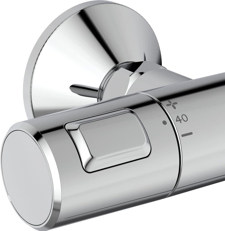 Ideal Standard A7204AA Ceratherm T25 Brausekombination Aufputz Chrom 900mm ohne Kopfbrause, Chrom 90