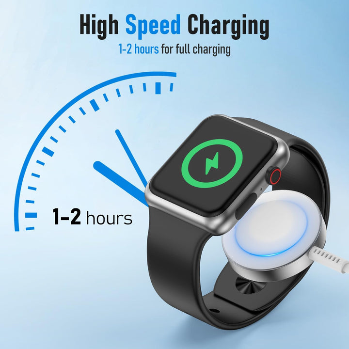 Apple Watch Ladekabel USB C 1M, 2Pack Original iWatch Ladekabel Ladegerät Schnellladekabel Charger A