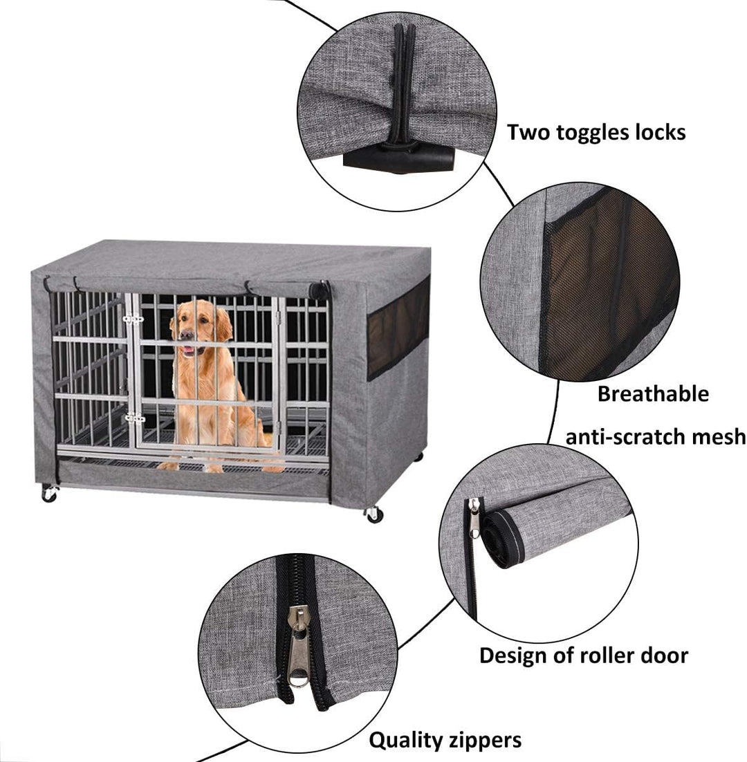 chengsan Hundekäfigabdeckung, Hundekaefig Abdeckung, Hundebox Abdeckung, langlebig, Winddicht, Abdec