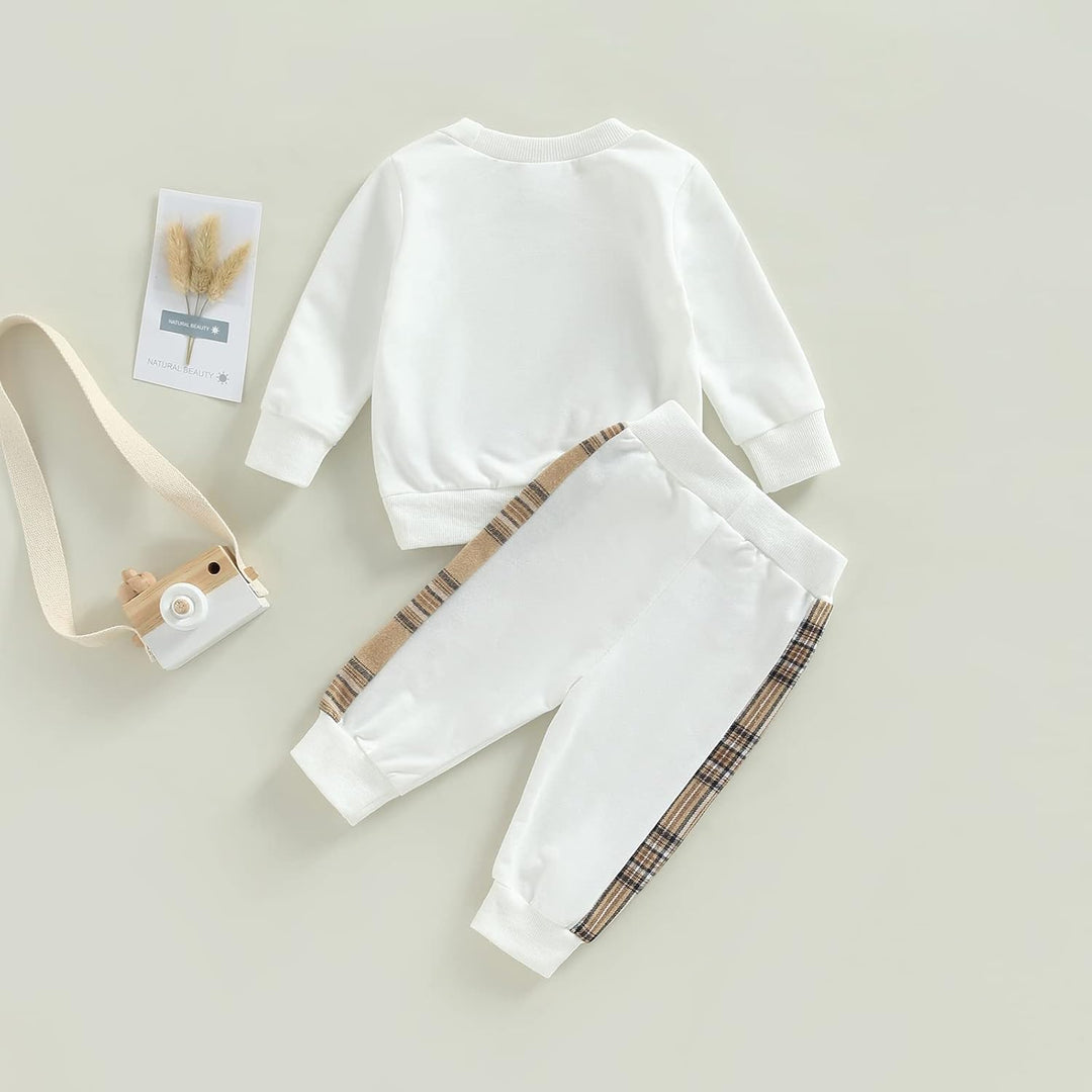 Geagodelia Baby Mädchen Kleidung Outfit Babykleidung Set Langarmshirt Sweatshirt + Hose Neugeborene