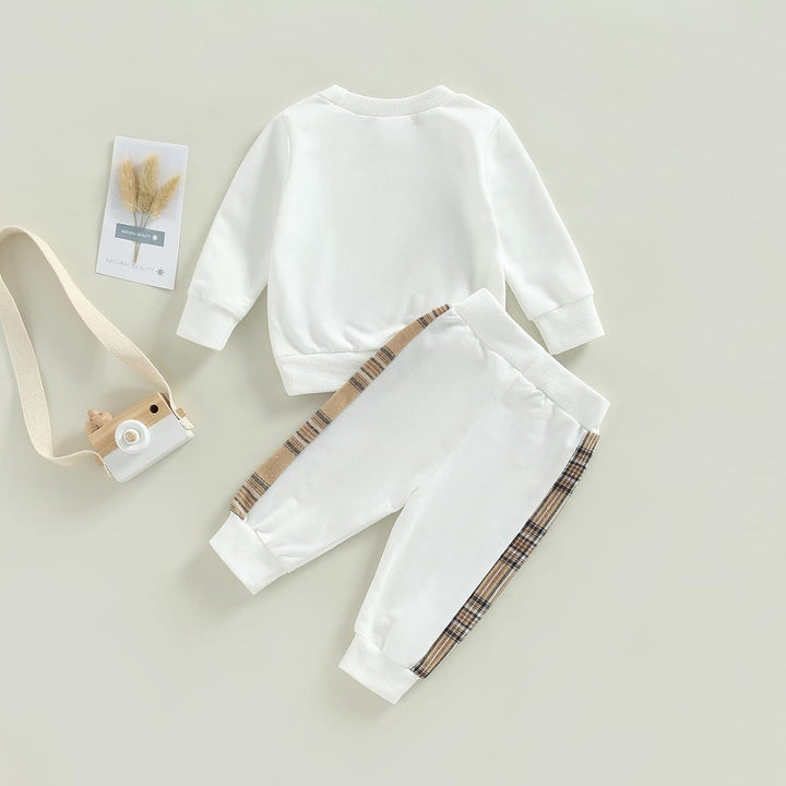 Geagodelia Baby Mädchen Kleidung Outfit Babykleidung Set Langarmshirt Sweatshirt + Hose Neugeborene