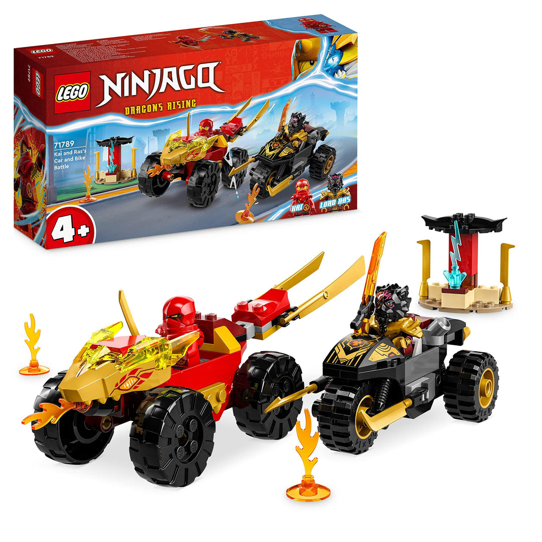 LEGO NINJAGO Verfolgungsjagd Set mit Kais Flitzer und Ras&