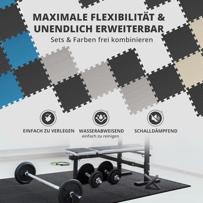 Schutzmatten Bodenschutzmatte Set Sportmatte Gymnastikmatte Puzzlematte: Puzzle Sportgeräte Matte Fi