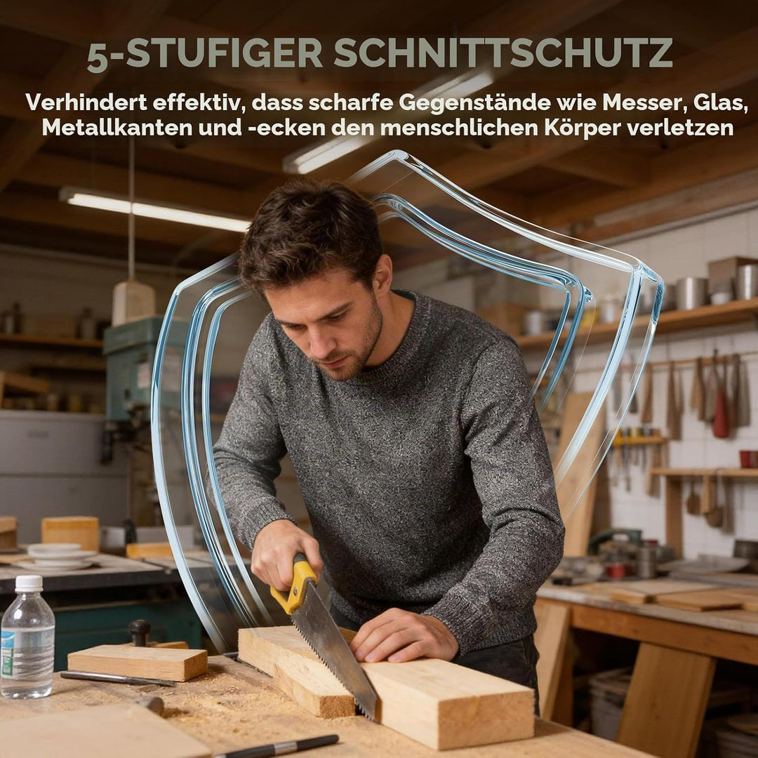 Schnittfestes Hemd, Anti-Schlitz-Kleidung, Schutzpullover Der Stufe 5, Rundhals-Langarm-Arbeitsschut