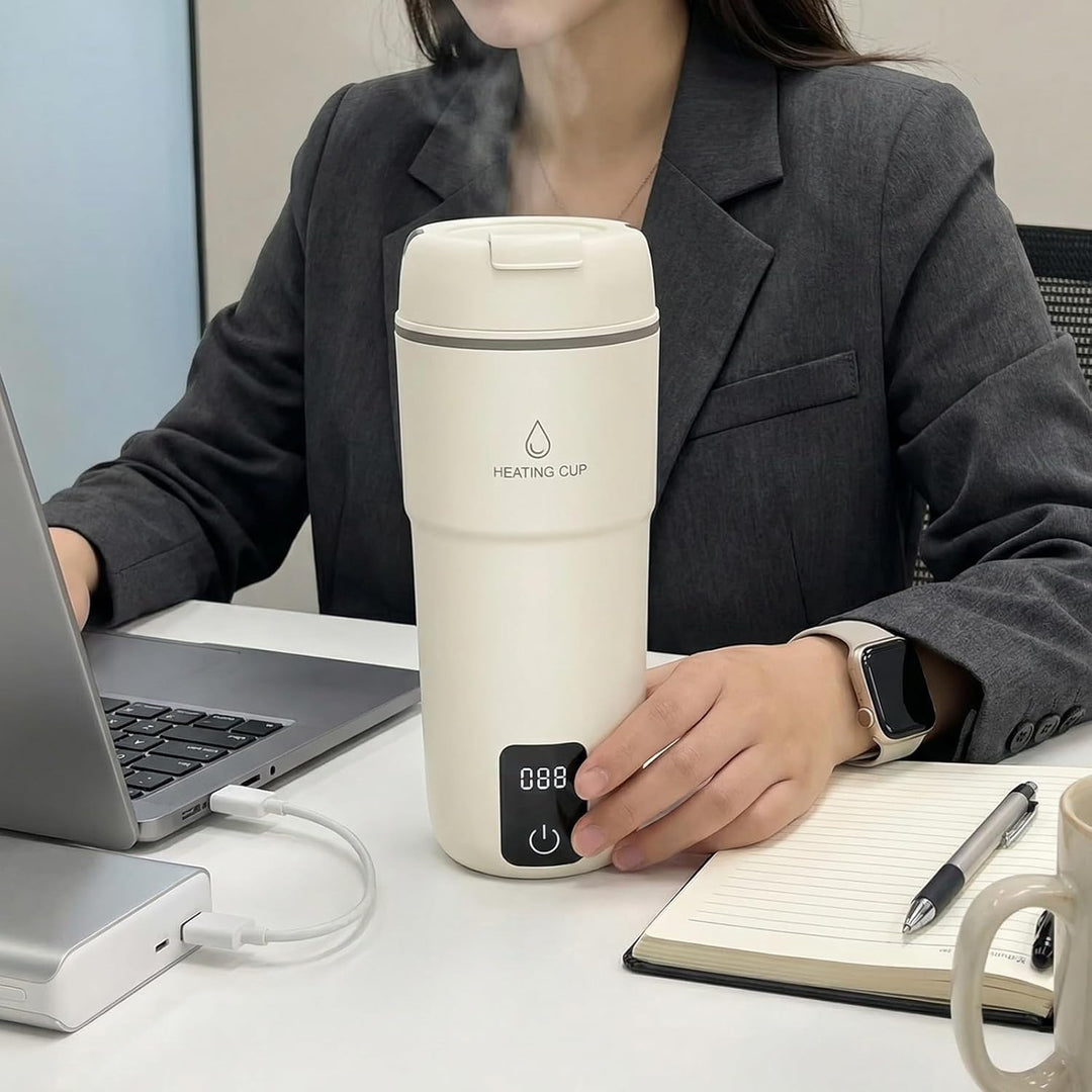 350ml Elektrischer Reisewasserkocher Klein: 4-Stufige Temperaturregelung Tragbarer Wasserkocher Mini