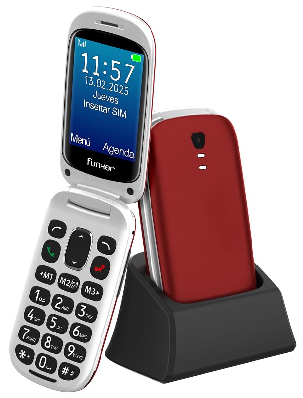 Funker E300 Max Audio 3 4G, einfach zu bedienendes Mobiltelefon, grosse Tasten und grosses Display,