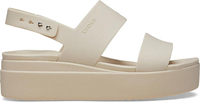 Crocs Damen Brooklyn Low Wedge Sandalen, 33/34 EU Sandstein
