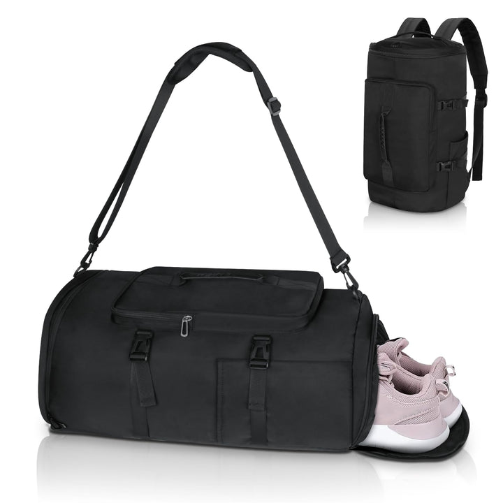 Sporttasche Herren, 30L Damen Sporttasche Rucksack, Klein Sportrucksack mit Schuhfach und Nassfach,