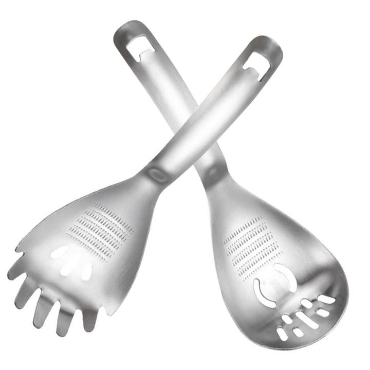 2 Stück Edelstahl Küchenutensil mit Knoblauchpresse und Kartoffelzerkleinerer Multifunktional und Er