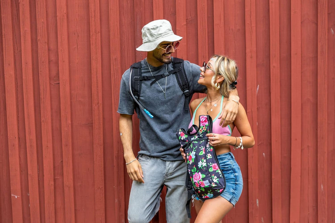 Vibe Festival Gear Trinkrucksack aus Recyceltem Polyester – 2 L Blase für Damen und Herren