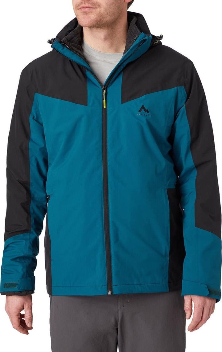 Mc Kinley Herren Tessi Doppel-Jacke L Blue Petrol/Black Ni, L Blue Petrol/Black Ni