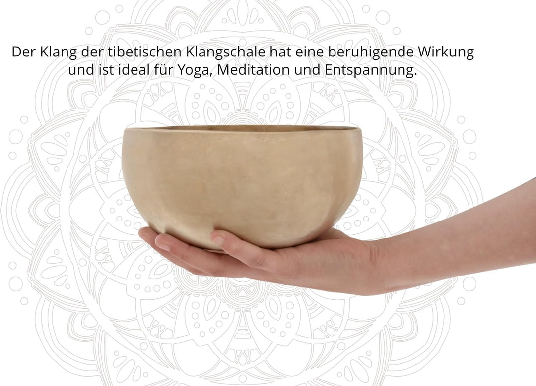 XDrum Therapeutische Klangschale Ton D - auf Ton D gestimmt - für Sakral-Chakra (Svadhisthana) - Dur