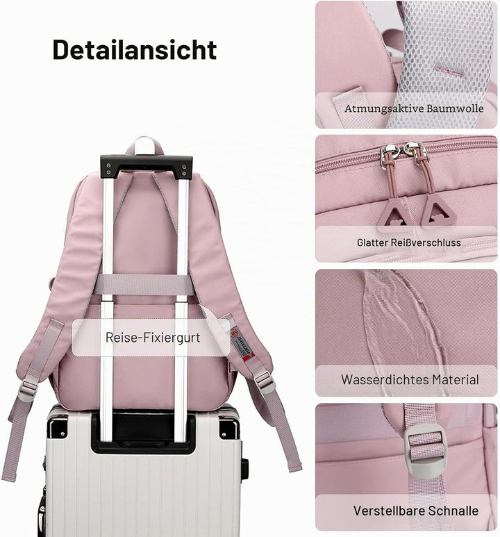 FANDARE Schulrucksack Schulrucksack Kinderrucksack Schultasche Jungen Mädchen Rucksack Schulranzen f