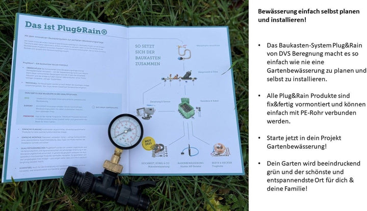 Plug&Rain DVS Beregnung Messgerät: Wie viele Regner an die Gartenbewässerung? Bewässerung für deinen