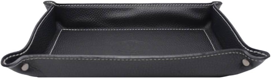 FrasiBags Taschenleerer aus echtem Leder, hergestellt in Italien, Ablagetablett für den Eingang, lee