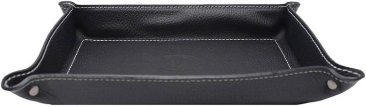 FrasiBags Taschenleerer aus echtem Leder, hergestellt in Italien, Ablagetablett für den Eingang, lee
