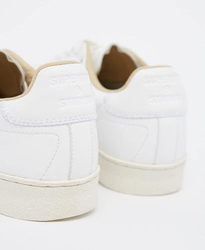 Superdry Herren Premium Sleek Trainer Sneaker 42 EU Weiss, 42 EU Weiss